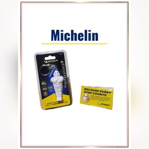 Michelin Man Digital Tire Gauge Keychain Tread Coin Electronics Car Accessories